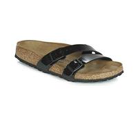 Birkenstock Yao Balance Birko-Flor Vernice, Ciabatte Donna, Nero (Noir Noir), 39 EU