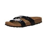 Birkenstock Yao Balance Birko-Flor Vernice, Ciabatte Donna, Nero (Noir Noir), 41 EU