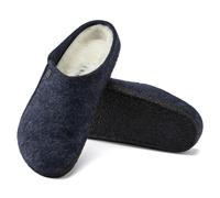 BIRKENSTOCK ZERMATT SHEARLING DONNA DARK BLUE VERO AGNELLO