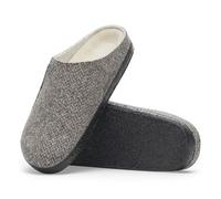 BIRKENSTOCK ZERMATT SHEARLING HERRINGBONE LIGHT GREY PANTOFOLE CALZATA LARGA