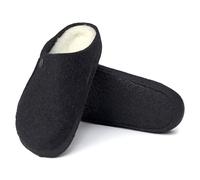 BIRKENSTOCK ZERMATT SHEARLING PANTOFOLE UOMO ANTHRACITE LANA AGNELLO