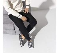 BIRKENSTOCK ZERMATT SHEARLING PLAID CIABATTE IN LANA DI AGNELLO