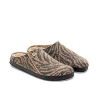 BIRKENSTOCK ZERMATT ZEBRA TOFFEE PANTOFOLE LANA CON PELO