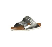 Birkenstock 1005961 Arizona SFB metallic silver, Natural Leather PIANELLE Donna, Silver EU 36