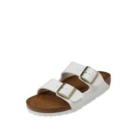 Birkenstock 1005294 Arizona White, Birko Flor Patent Pianelle Donna, White EU 42