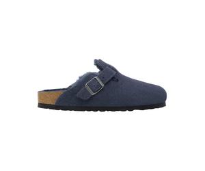 Birkenstock - Zoccoli caldi e morbidi - Boston Shearling Leather/Suede Regular New Navy per Uomo in Pelle - Taglia 43 - Blu navy