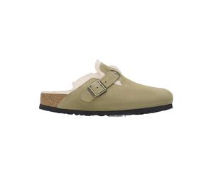 Birkenstock - Zoccoli caldi e morbidi - Boston Shearling Leather/Suede Regular Taupe per Uomo in Pelle - Taglia 44 - Marrone