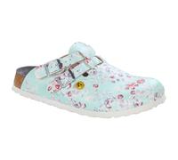 BIRKENSTOCK Zoccoli da Donna Kay ESD Birko-Flor - Flowers Fields Mint - Slim EU 39