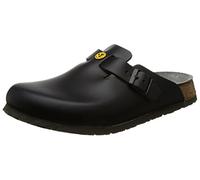BIRKENSTOCK ESD, Scarpa Boston antistatica/Pelle Naturale Nera, Taglia 43-Plantare Normale Uomo, Nero, EU