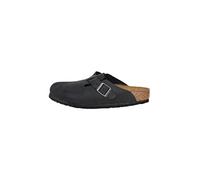 Birkenstock Zoccoli e ciabatte, unisex, per adulti, Nero (Pelle nera oliata.), 38 EU