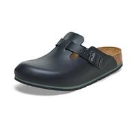 Birkenstock Zoccoli in Pelle Boston PRO - Edizione Limitata - Scarpe da Lavoro Certificate di Alta qualità per Medicina, Gastronomia e Servizio, Nero, 45 EU Stretta