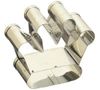 Birkmann 1010647510 Formina per Biscotti, Acciaio, Grigio, 4 x 4 x 5 cm
