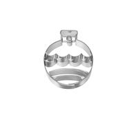 Birkmann 1010699510 Stampino Palla di Natale, 6,5 cm, Plastica, Grigio, 5 x 3 x 2 cm