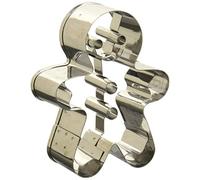 Birkmann 1010699910 - Stampo per biscotti Gingerman, 7,5 cm, in plastica, colore: grigio, 5 x 3 x 2 cm