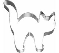 Birkmann 1010707710 - Stampo per biscotti a forma di gatto di Halloween, 8 cm, in plastica, colore: grigio, 5 x 3 x 2 cm