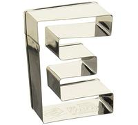 Birkmann 1010710910 - Stampo per biscotti a forma di lettera E, 6 cm, in plastica, 5 x 3 x 2 cm, colore: Grigio