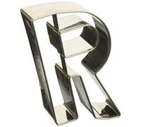 Birkmann 1010712210 - Stampo per biscotti a forma di lettera R, 6 cm, in plastica, 5 x 3 x 2 cm, colore: Grigio