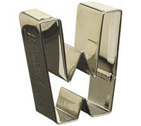 Birkmann 1010712710 Stampino Lettera W, 6 cm, Plastica, Grigio, 5 x 3 x 2 cm