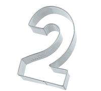 Birkmann 1010713310 Stampino Numero 2, 6 cm, acciaio inossidabile, grigio, 5 x 3 x 2 cm