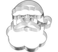 Birkmann 1010718510 - Stampino per biscotti a forma di Babbo Natale, 10,4 cm, in plastica, colore: grigio, 5 x 3 x 2 cm