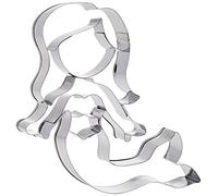 Birkmann 1010720110 - Tagliapasta a forma di sirena galleggiante, 9 cm, plastica, grigio, 5 x 3 x 2 cm