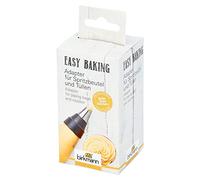 Birkmann - Adattatore per sac à poche e beccucci, Easy Baking, in plastica alimentare, colore: Grigio