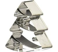 Birkmann Biscotti Albero di Natale, Acciaio Inox, Argento, 7,5 cm