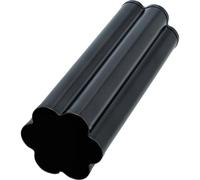 Birkmann, Bread Buddies 331488 - Stampo in acciaio al carbonio, motivo floreale, 9 x 9 x 22 cm, colore: Antracite