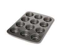 Birkmann, Easy Baking 881105 - Stampo per Muffin, 12 Scomparti, in Acciaio al Carbonio, Antiaderente, Colore: Grigio