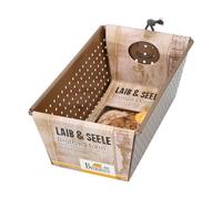 Birkmann, Pagnotta & Anima, teglia per pane perforato, 20 cm, teglia per pane piccolo, in acciaio al carbonio bronzo, con rivestimento antiaderente e ricette, 210509