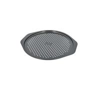 Birkmann, Pagnotta & Anima, teglia per pizza rotonda perforata Ø 28 cm, per pavimenti croccanti, in acciaio al carbonio di alta qualità, rivestimento antiaderente, con impugnature laterali e proposta