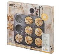 Birkmann Piastra Antiaderente Stampo da Forno, Acciaio, Grigio Scuro, 32 x 30 x 3,2 cm