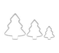 Birkmann, Set di 3 Tagliapasta Tagliabiscotti per Tagliare e Decorare Biscotti, Marzapane e Fondente, in Acciaio Inox, Lavabili in Lavastoviglie