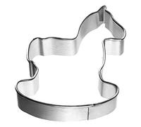 Birkmann - Stampino a Forma di Cavallo a Dondolo, Piccolo, in Acciaio Inox, 5 cm