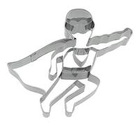 Birkmann, Stampino per biscotti Supereroe, per biscotti e decorazioni di biscotti, marzapane, fondente, acciaio inossidabile, lavabile in lavastoviglie, dimensioni: 9 cm