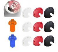 BIRLOZA 9 coperchi per lattine di Bevande con Chiusura a Bottiglia Riutilizzabile Copertura Superiore per Bevande Antipolvere a Prova di perdite per lattine di Soda di Cola