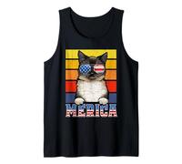 Birman Cat 4th of July Merica American Mericat Cats Lovers Canotta