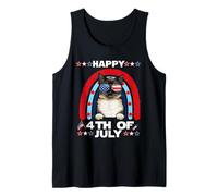 Birman Cat Happy 4th of July Patriotic American Cats Lovers Canotta