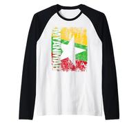 Birmania Bandiera | Uomini Donne Bambini Myanmar Maglia con Maniche Raglan