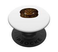 Birmano Python Snake Rettile Viso Close-Up Arte Realistica PopSockets PopGrip Adesivo