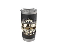 Birmingham England La città dei mille mestieri Bicchiere termico in acciaio inox doppia parete