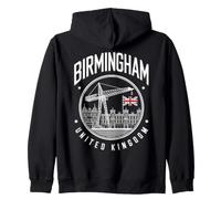 Birmingham Regno Unito Travel City Felpa con Cappuccio