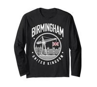 Birmingham Regno Unito Travel City Maglia a Manica