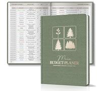 BIROYAL 12 mesi di budget Planner tedesco - pianificatore finanziario non datato - pianificatore di bilancio con consapevolezza, riflessione, reddito, spese tracker - budget planner per controllare i