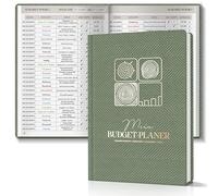 BIROYAL 12 mesi di budget Planner tedesco - pianificatore finanziario non datato - pianificatore di bilancio con consapevolezza, riflessione, reddito, spese tracker - budget planner per controllare i