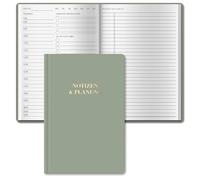 BIROYAL Agenda giornaliera non datata A5 - Daily Planner - To Do Planner con programmazione, note e pianificazione - dalle 7 alle 22 - Libro di liste To Do - Panoramiche giornaliere HardCover - Agenda