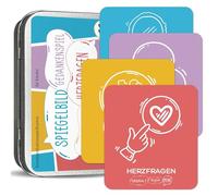 BIROYAL Diteci di più per i bambini - 88 carte di conversazione in 4 categorie - Conoscere gioco - Giochi di viaggio per bambini - Gioco perfetto per la consapevolezza e l'auto-riflessione