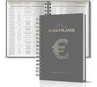 BIROYAL Planner di bilancio per 12 mesi, in lingua tedesca, pianificatore finanziario non datato, rilegatura a spirale, con consapevolezza, riflessione, tracker di reddito e spese, pianificatore di