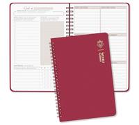 BIROYAL Planner settimanale non datata A5 - weekly planner con lista delle cose da fare, grande campo per appunti - agenda settimanale da 52 fogli - planning settimanale ad anelli con copertina rigida