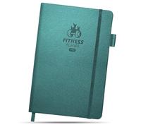 BIROYAL Premium Gym Book per allenamento ad alta intensità, spazio giornaliero per 12 esercizi di forza e 5 sessioni cardio, diario di allenamento, allenamento con la forza, diario fitness per